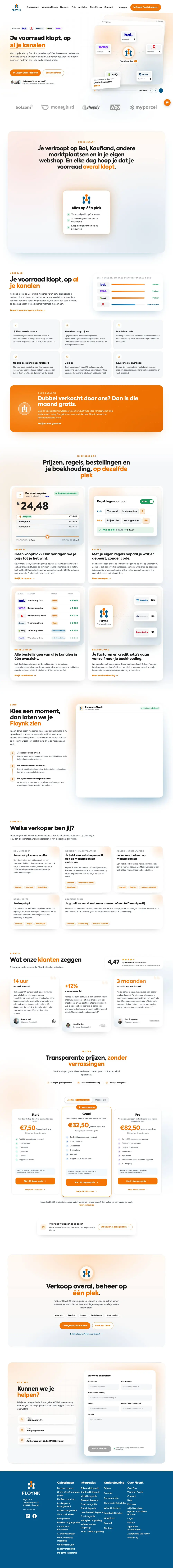 De website van Floynk